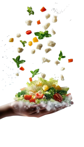 fresh salad ingredients explosion green vegan salad with flying vegetables dark background_174533 93086 removebg preview